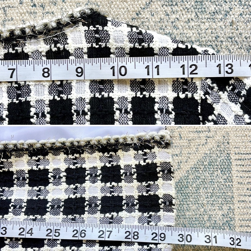NWOT Girls Houndstooth Coat and Dress Set Black & White Tulle Twill Size 10 - Picture 8 of 11